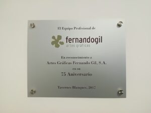 Placa de inauguración - Mario Torres Artesania - València