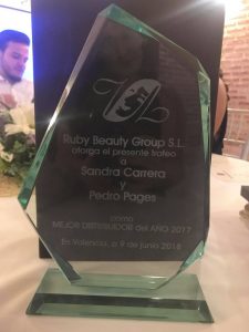 Trofeo Gala anual del Grupo Ruby Beauty 2018 - Mario Torres - Artesanía